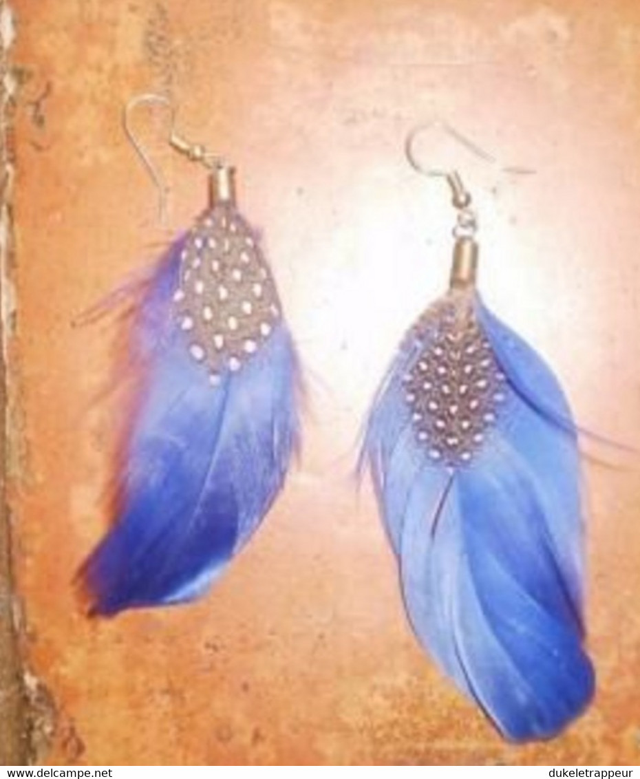 Boucles D'oreilles Plumes : Indien, Country , Cowboy ! - Oorringen