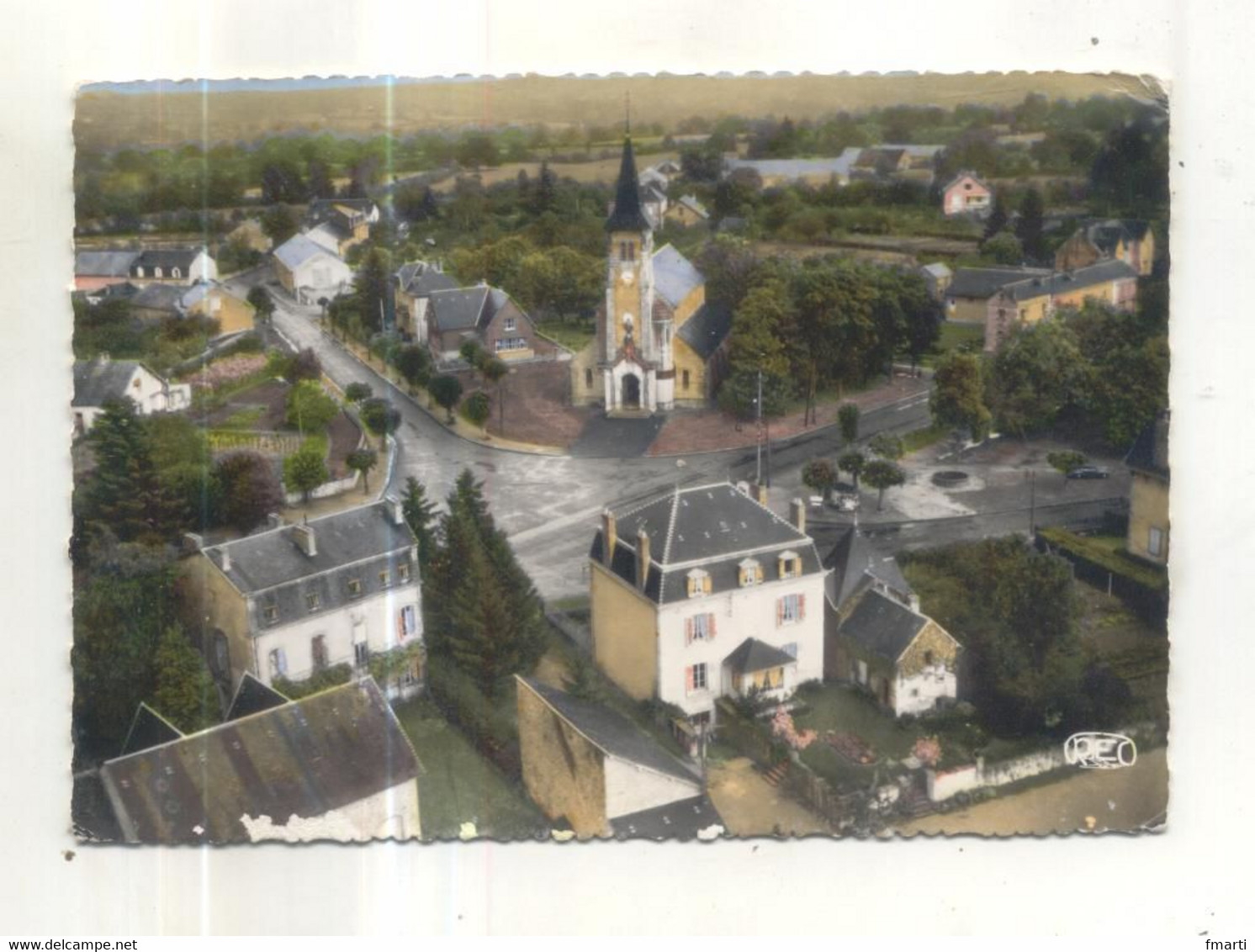 7006. Dun Le Palestel, L'Eglise, Vue Générale Aérienne - Dun Le Palestel