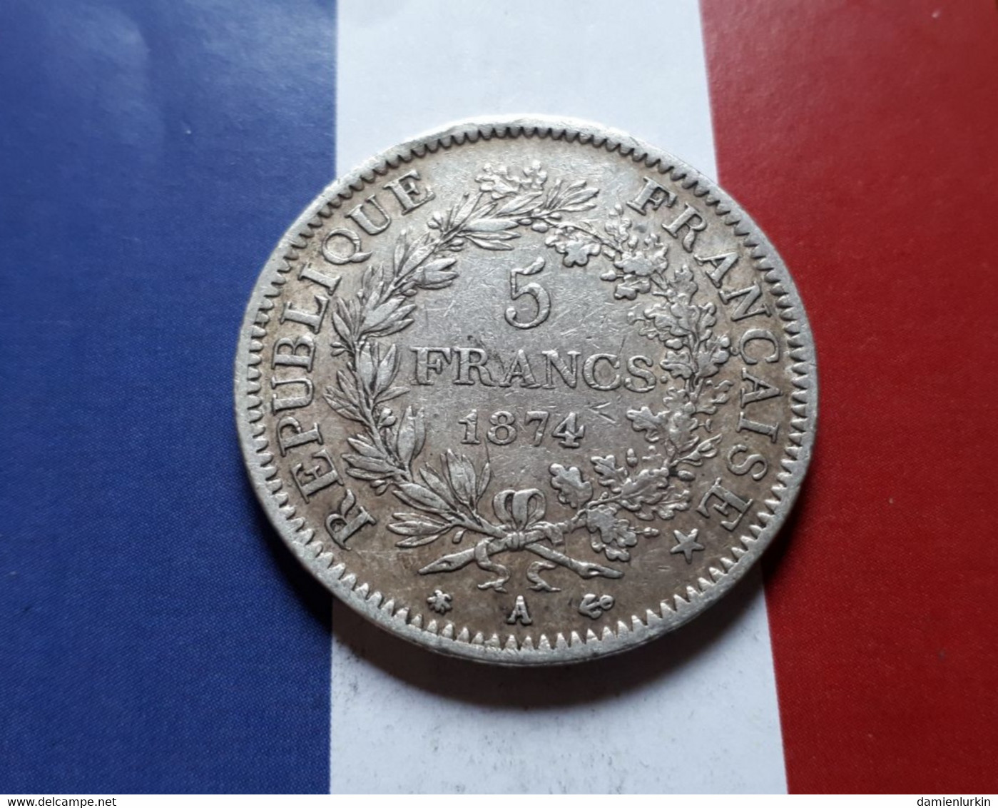 FRANCE BELLE 5 FRANCS HERCULE 1874 ARGENT PRIX DEPART 1 EURO !!! - Autres & Non Classés