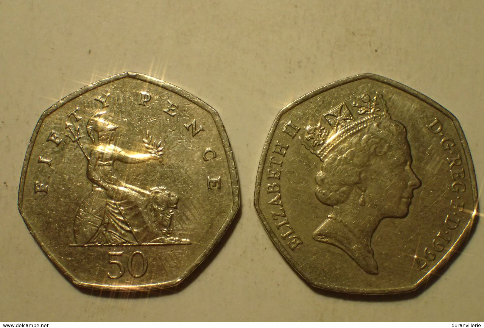 GRANDE BRETAGNE - 50 PENCE 1997 - Elizabeth II - KM 940.2 - 50 Pence