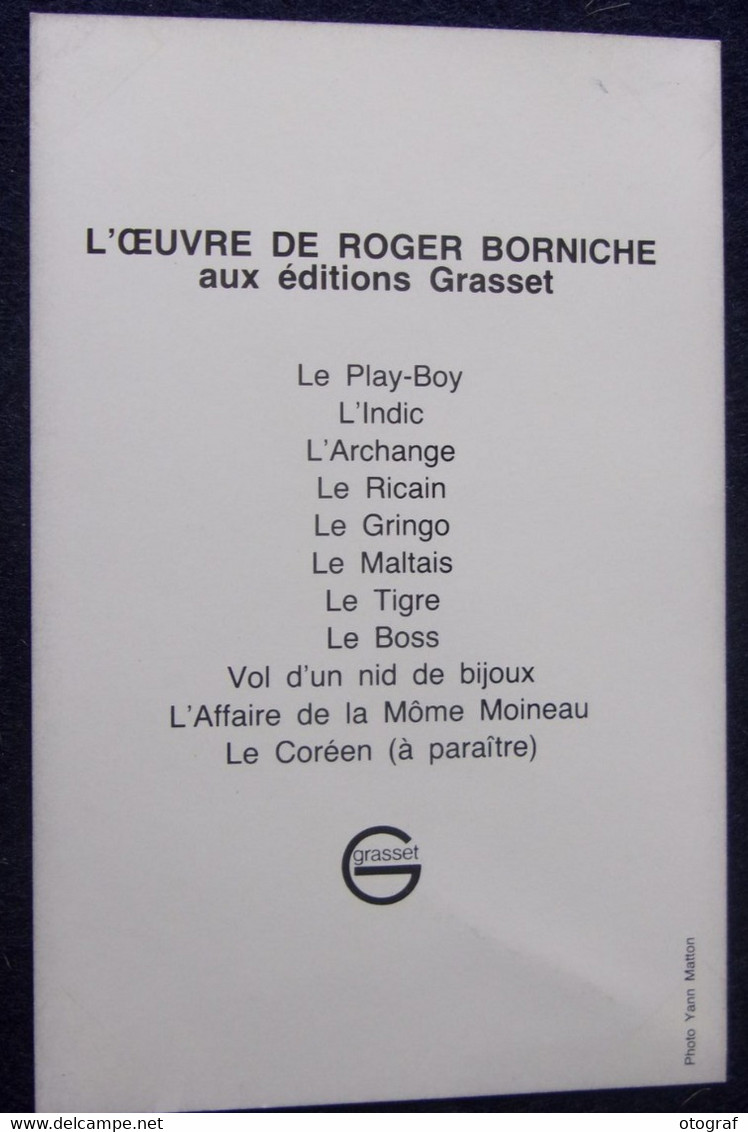 Roger BORNICHE - Dédicace - Hand Signed - Autographe Authentique - Escritores