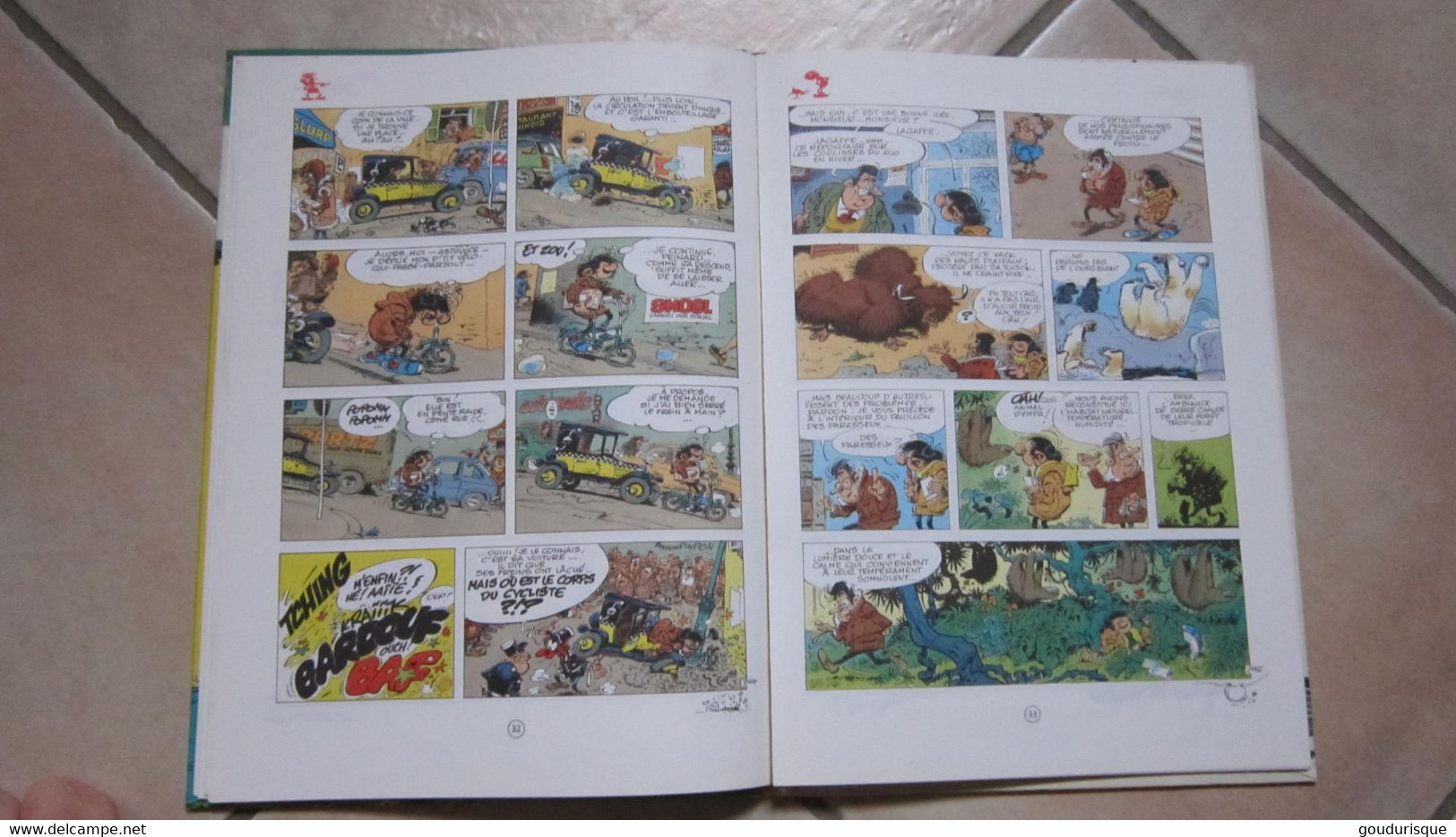 GASTON LAGAFFE  T11 GAFFES BEVUES ET BOULETTES        DOS ROND      FRANQUIN