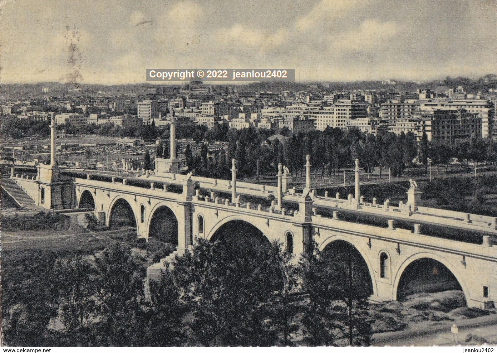 ROMA - LE NOUVEAU PONT FLAMINIO ET PANORAMA - Bruggen