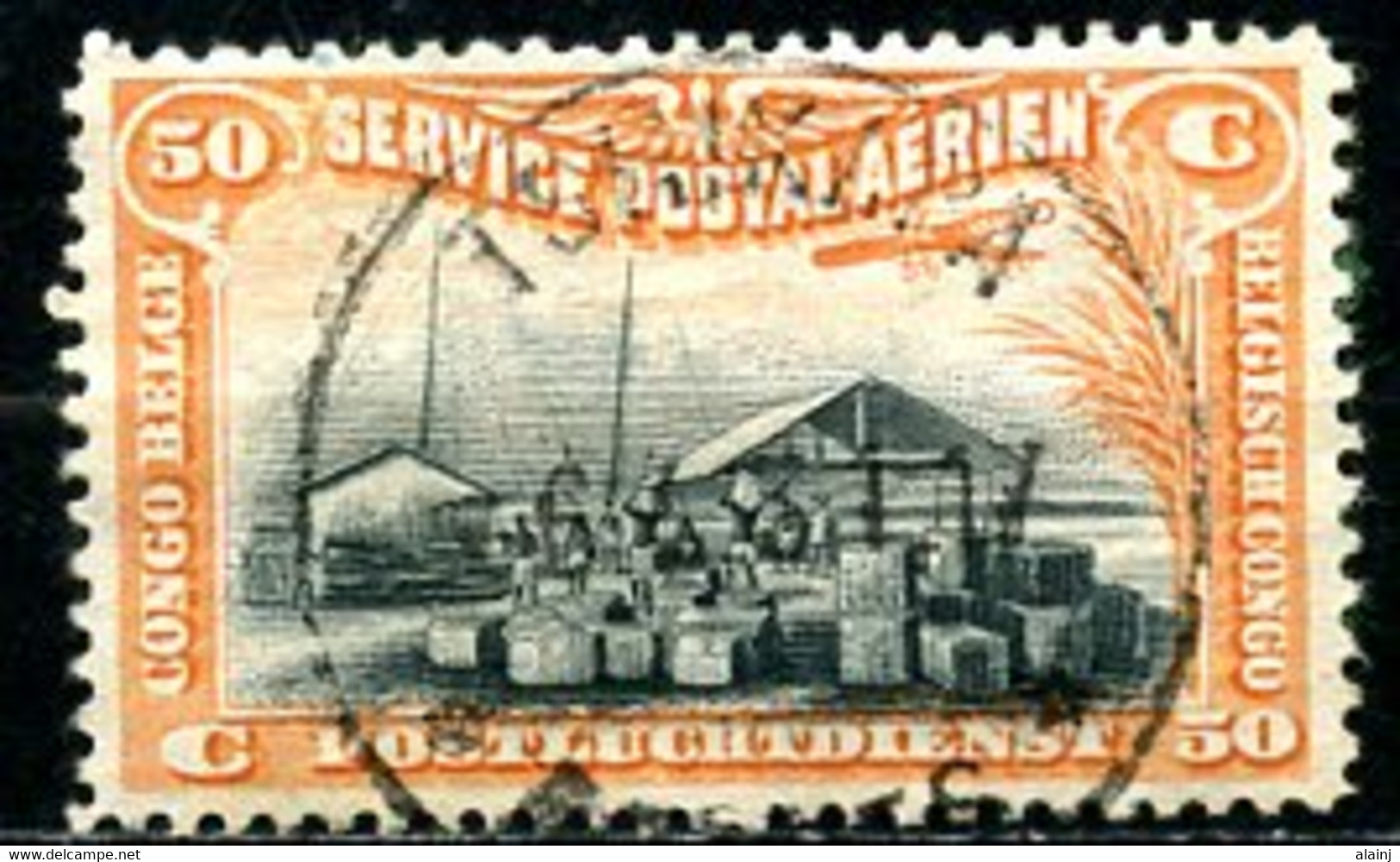 Congo Belge   PA 1    0bl   ---   Cachet TSHIKAPA - Used Stamps