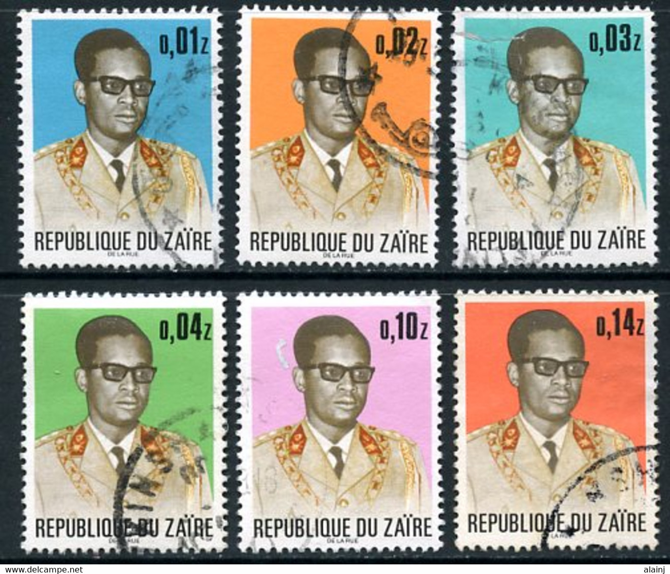 Congo - Zaïre    826 - 831   0bl   ---    TB - Usati