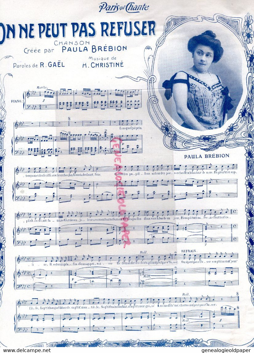 PARIS QUI CHANTE- PARTITION MUSIQUE-N°64 - 1904- POLIN-RODOLPHE BERGER VALSE-DRANEM-PAULA BREBION-ECHELLE MORTREUIL - Partitions Musicales Anciennes