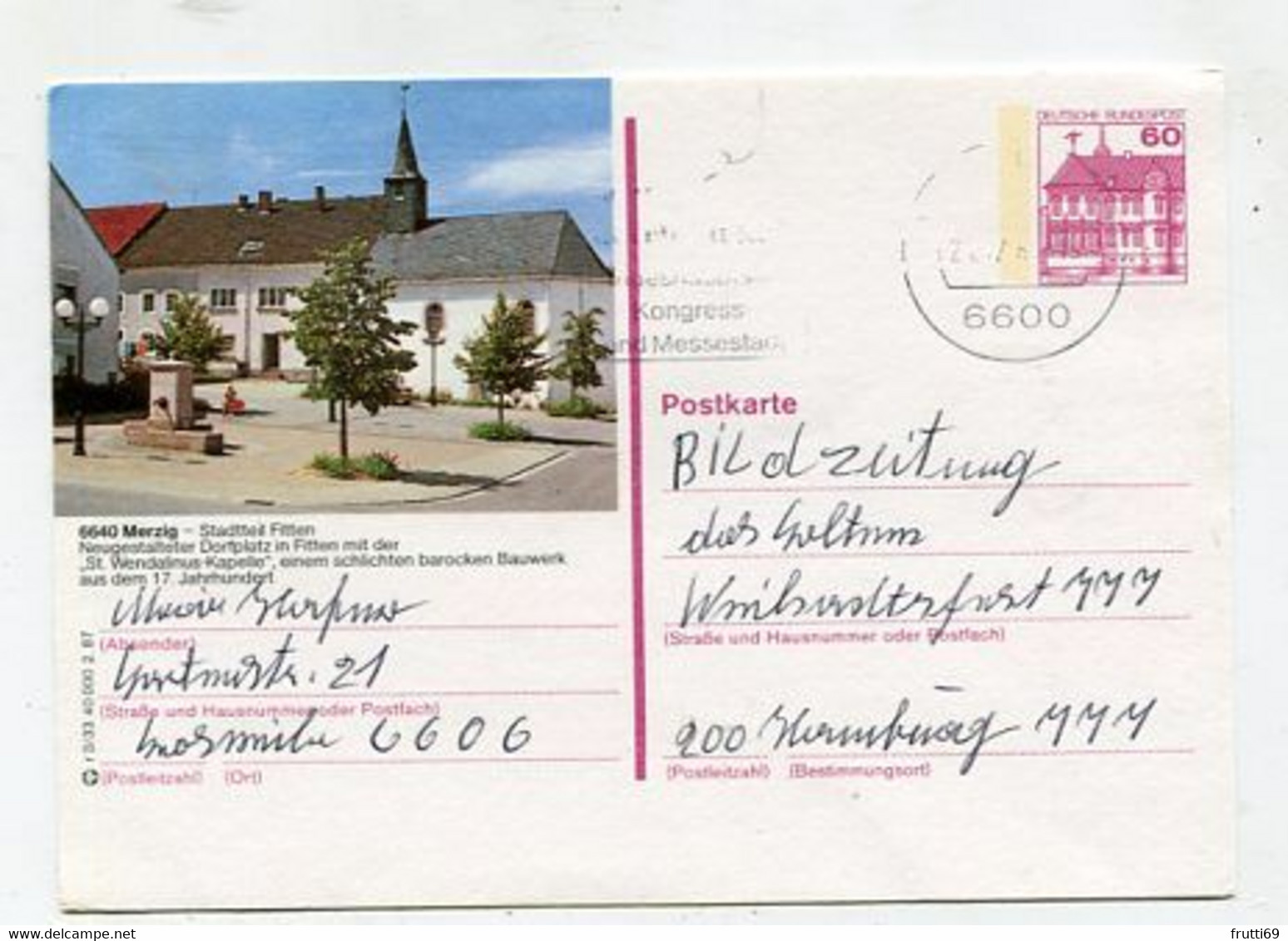 AK 028607 GERMANY - Merzig - Stadtteil Fitten - Kreis Merzig-Wadern