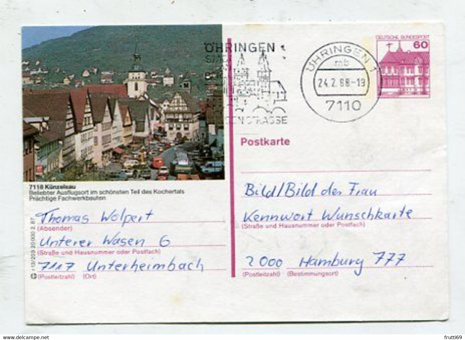 AK 028616 GERMANY - Künzelsau - Kuenzelsau