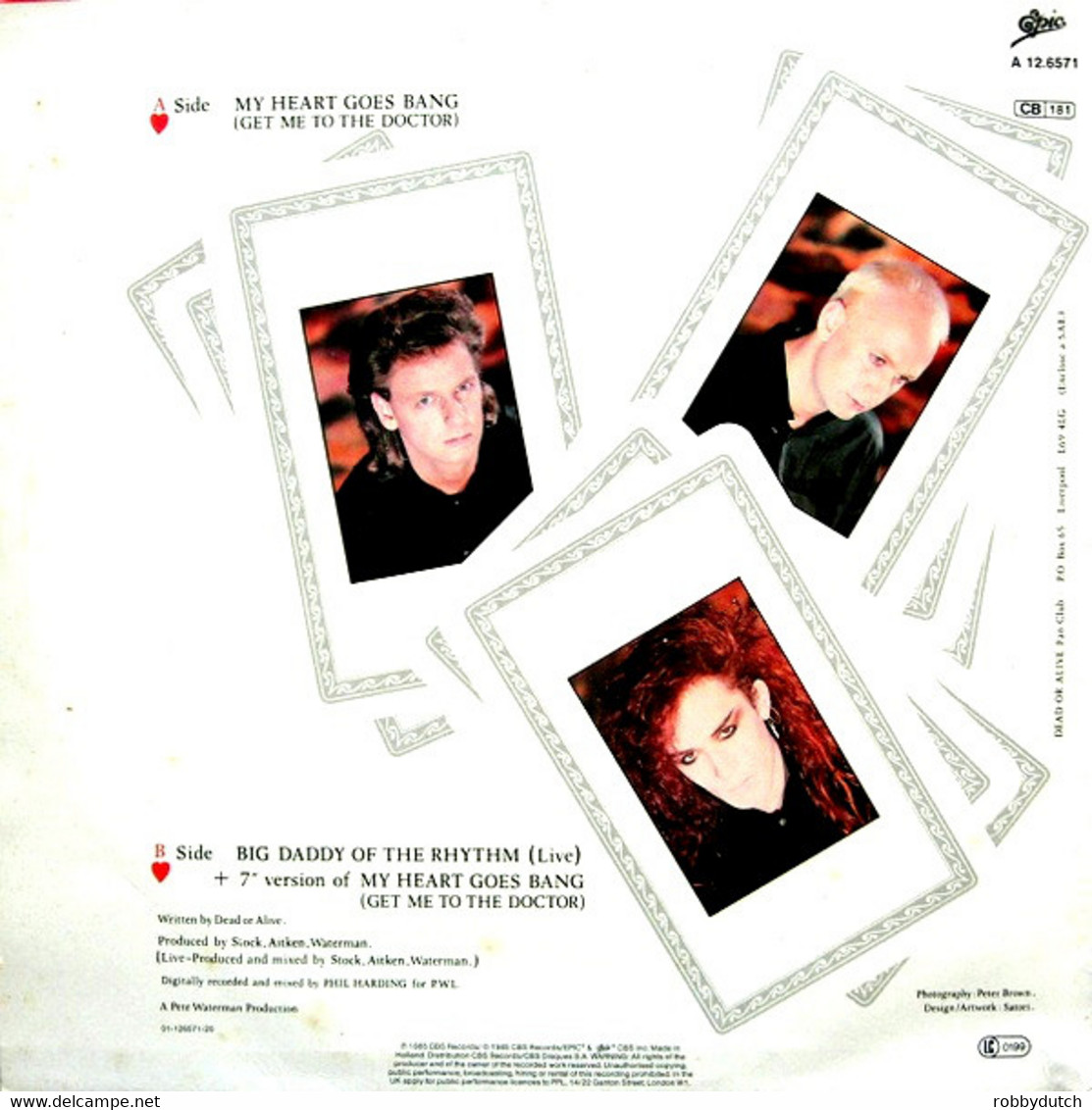 * 12" EP Maxi *  DEAD OR ALIVE - MY HEART GOES BANG (Get Me To The Doctor)(Holland 1985) - 45 T - Maxi-Single