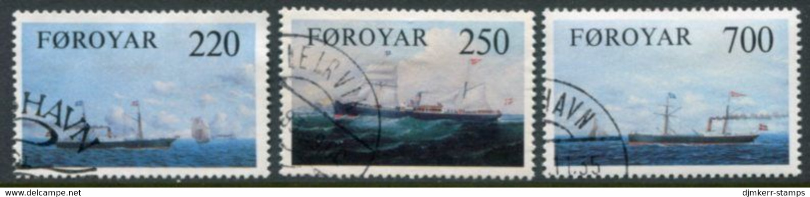 FAROE IS. 1982 Steamships Used.  Michel 79-81 - Isole Faroer