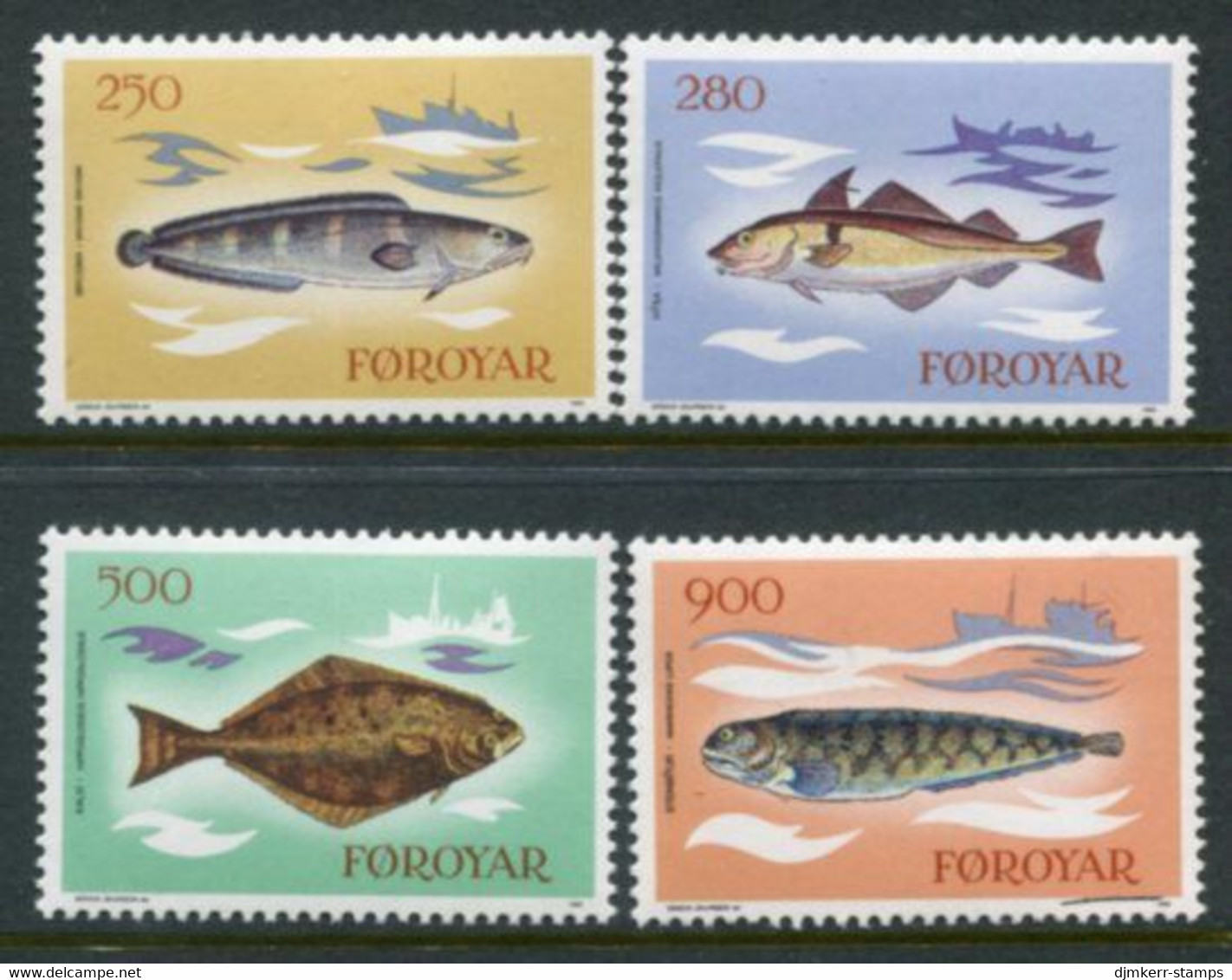 FAROE IS. 1983 Fish MNH / **...  Michel 86-89 - Faroe Islands