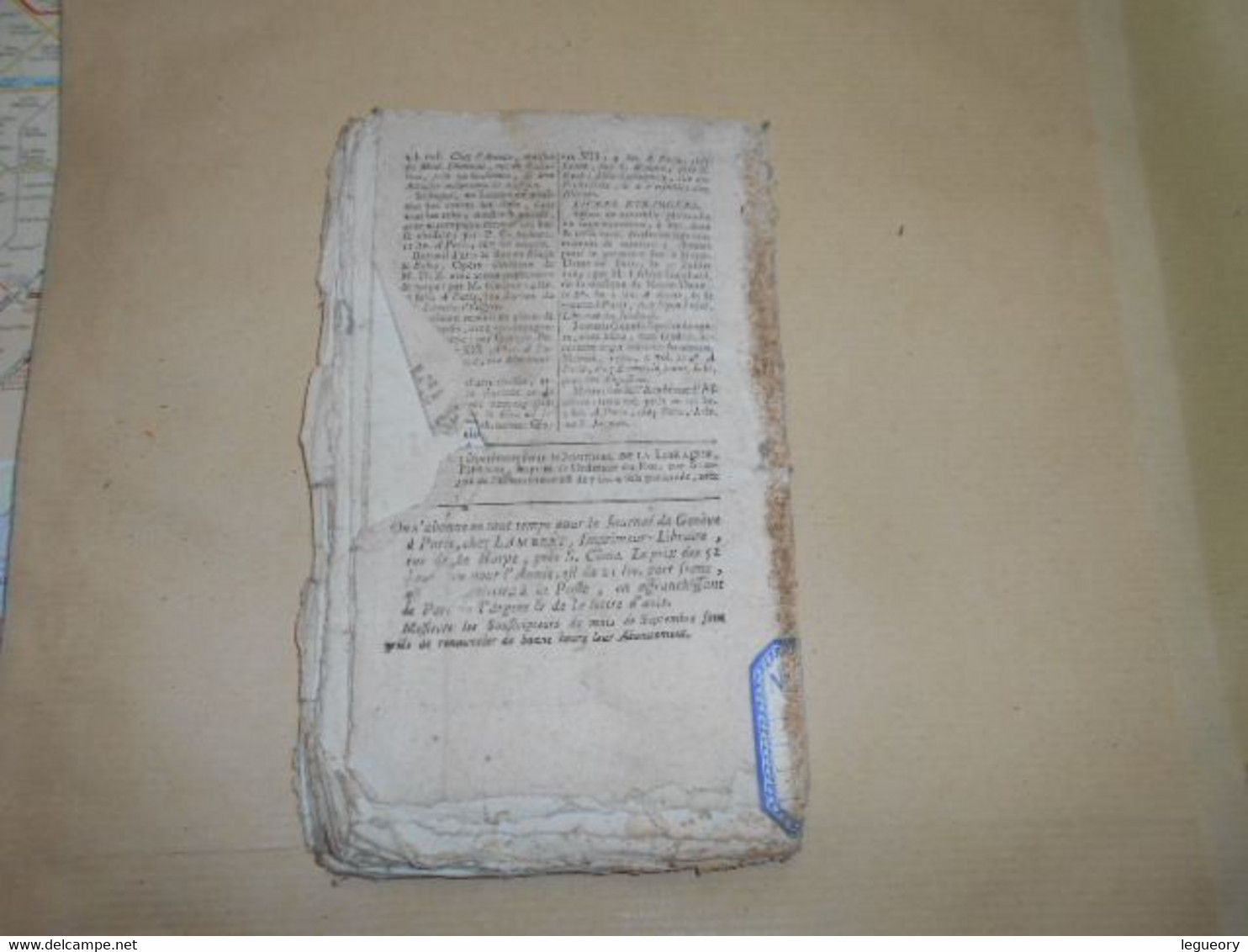 Mercure De France  N° 34   Samedi   23 Aout   1783   Journal De La Librairie - Periódicos - Antes 1800