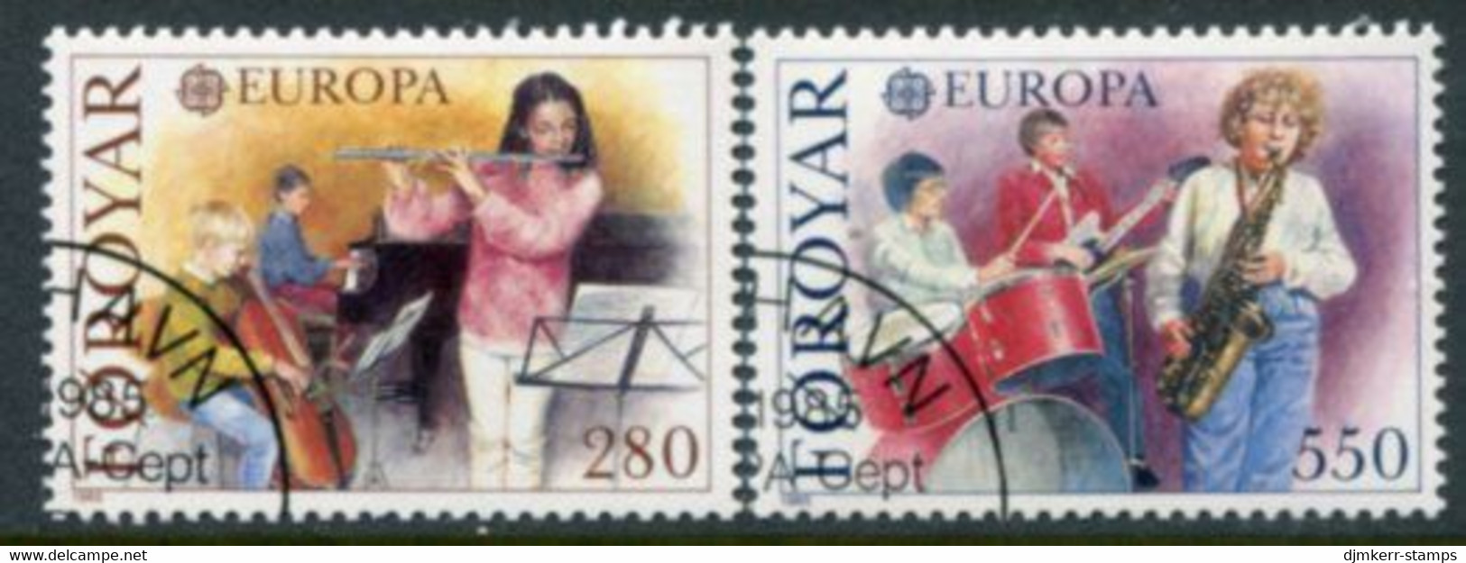 FAROE IS. 1985 Europa; Music Year Used..  Michel 116-17 - Faroe Islands