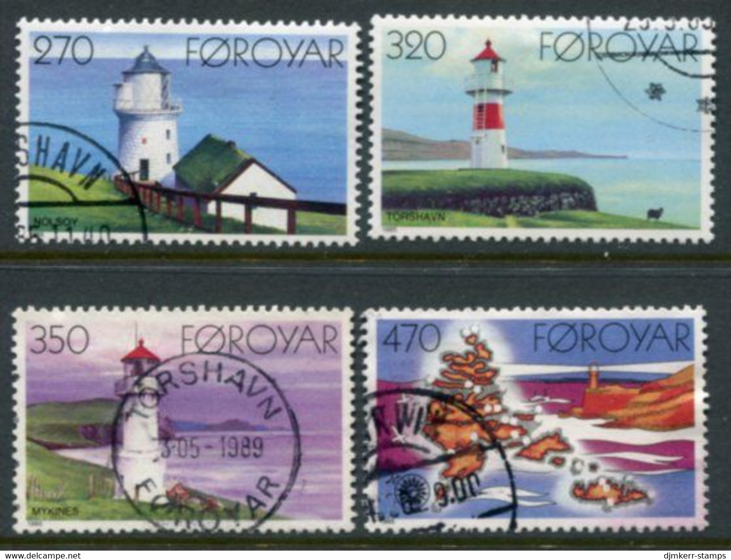 FAROE IS. 1985 Lighthouses  Used.  Michel 121-24 - Faroe Islands