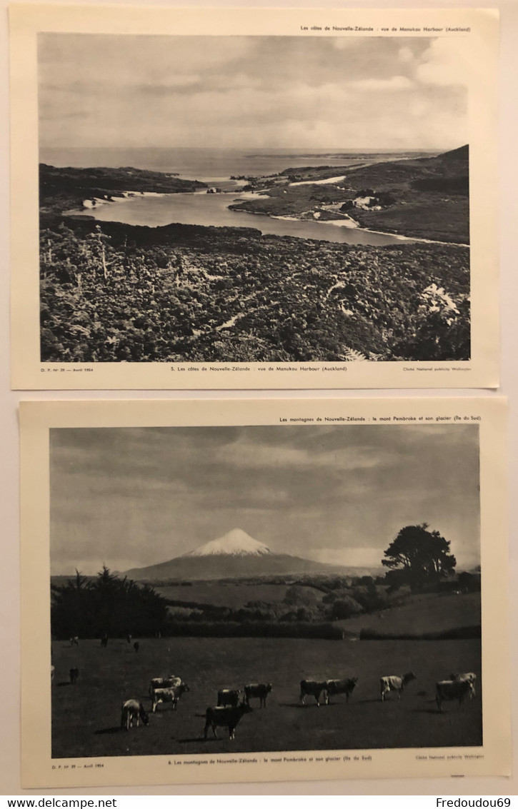 Documentation Pédagogique - Ecole - Géographie - L'océanie - Les Paysages Et Les Habitants - Avril 1954 - Fiches Didactiques