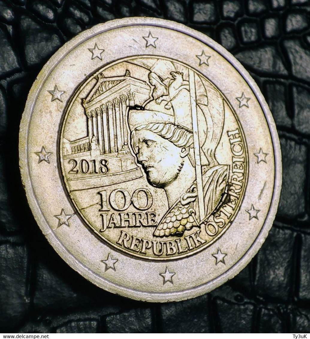Austria 2 Euro, 2018 100 Years Of Austria - Oostenrijk