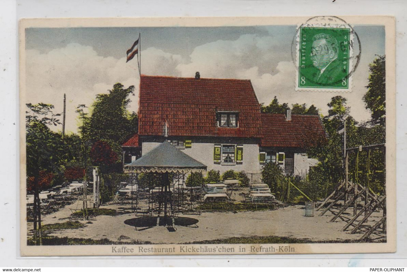 5060 BERGISCH GLADBACH - BENSBERG - REFRATH, Cafe-Restaurant Kickehäus'chen, 1929 - Bergisch Gladbach