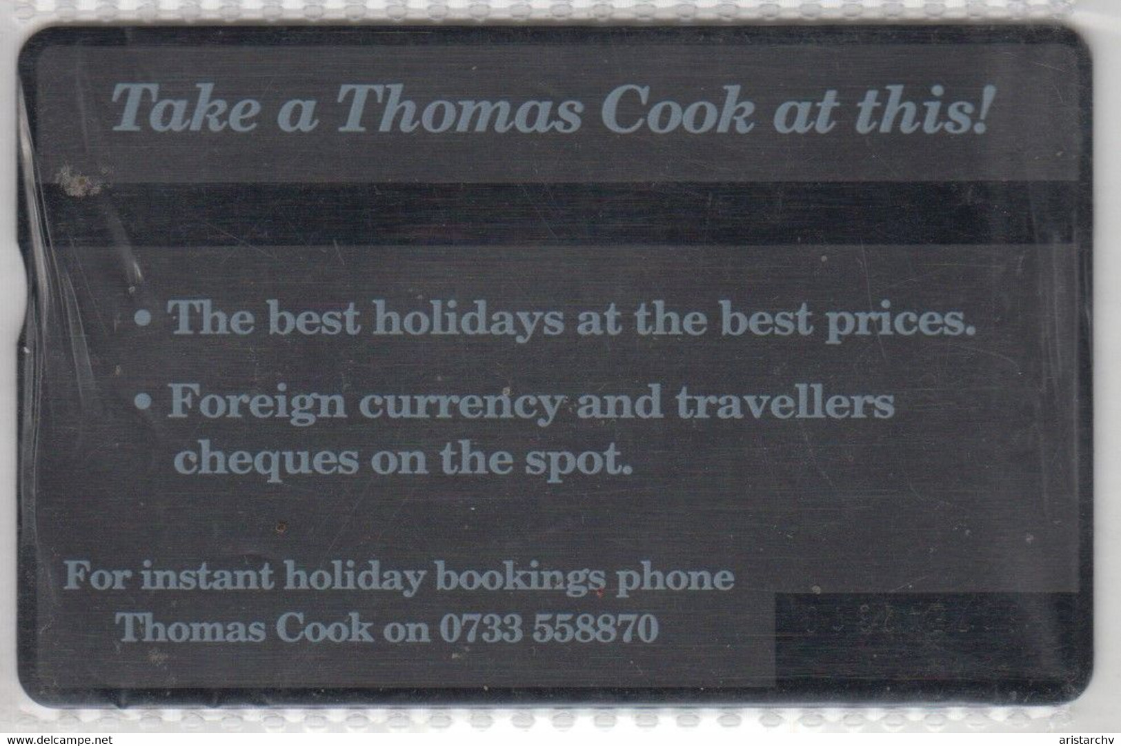 UNITED KINGDOM 1993 THOMAS COOK 40 UNITS - BT Werbezwecke