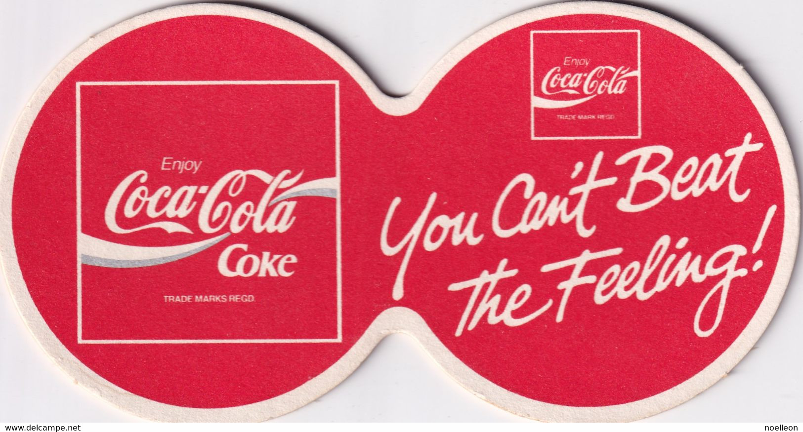 Sous-verre Double Coca Cola You Can't Beat The Feeling - Posavasos (Portavasos)