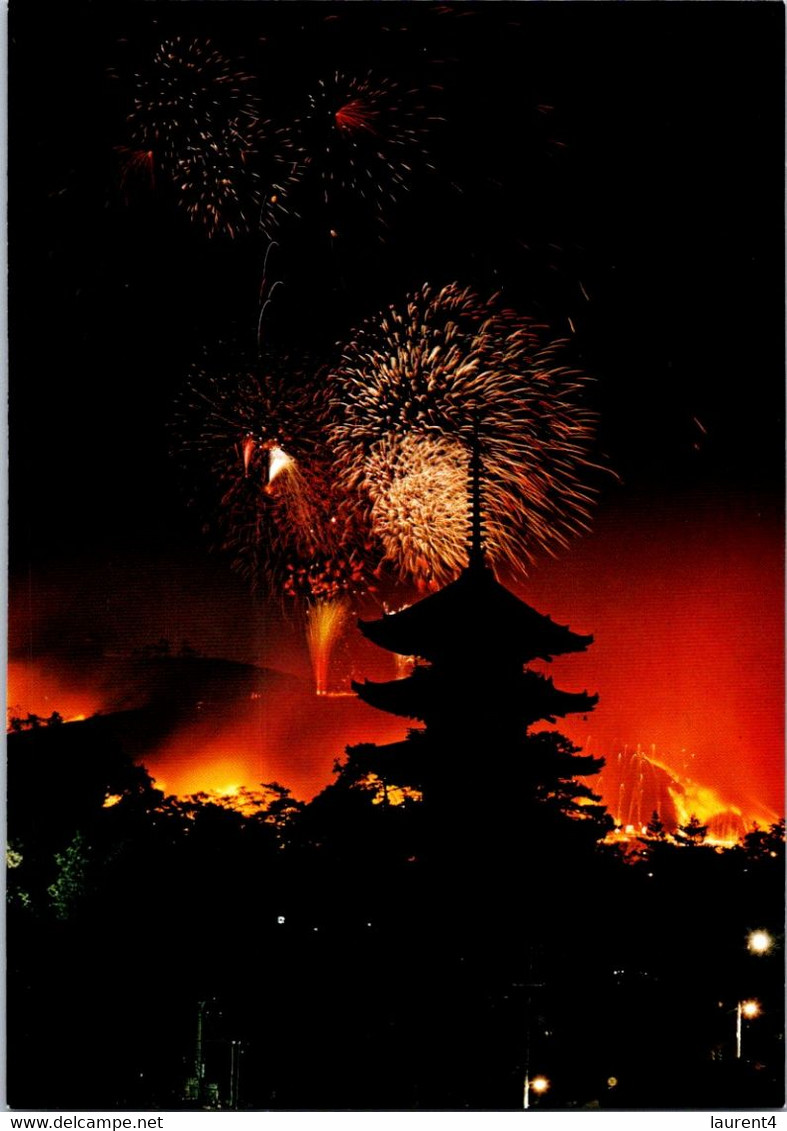 (1 F 29) Japan - Nara Temple & Firework - Buddismo