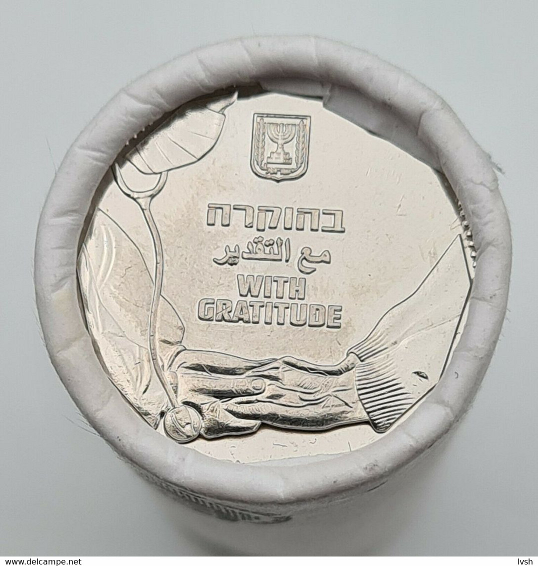 Israel.5 New Sheqalim 2021.Coin Of Appreciation For Medical Staff(Covid-19).UNC (From Rool). - Otros – Asia