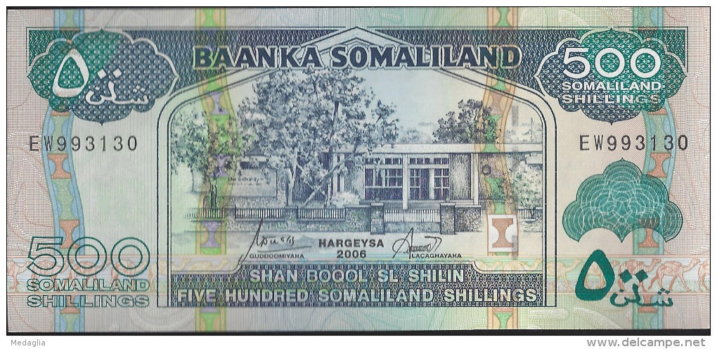 SOMALIE - 500 Shillings 2006 - UNC - Somalie