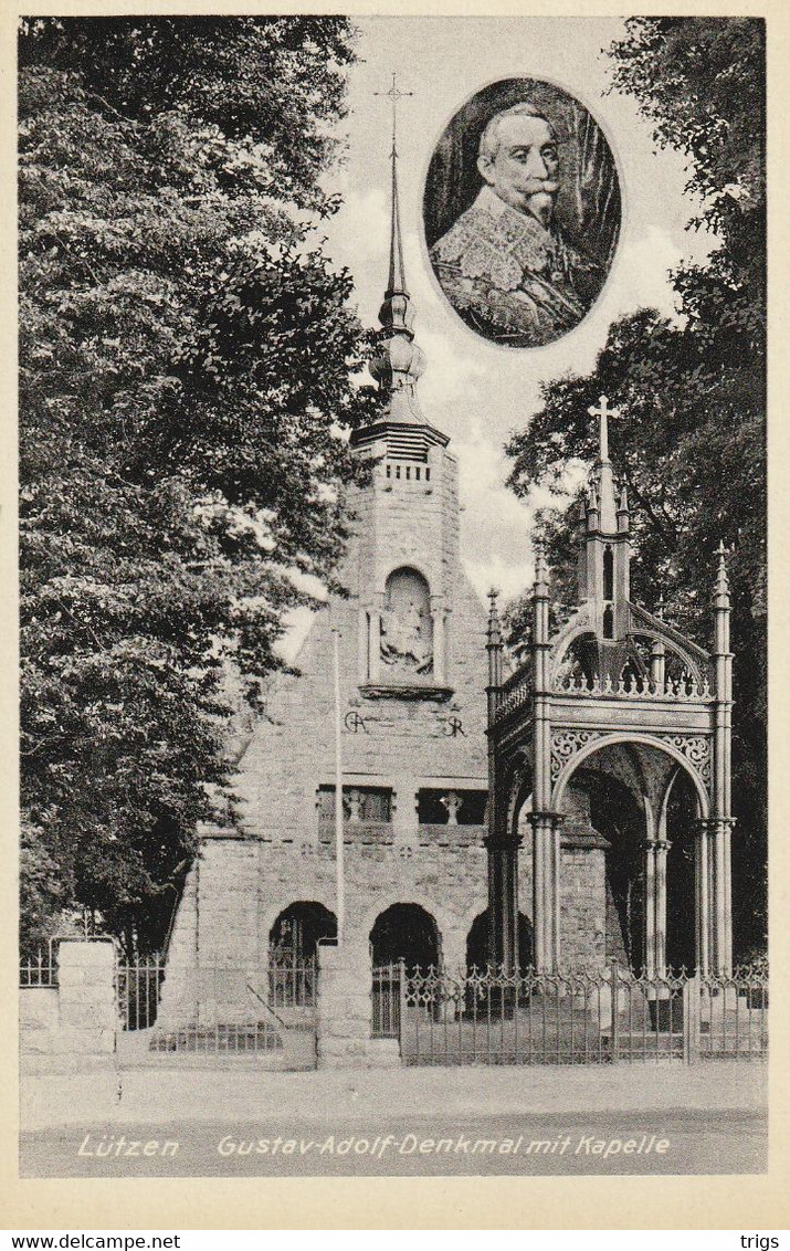 Lützen - Gustav Adolf Denkmal Mit Kapelle - Lützen