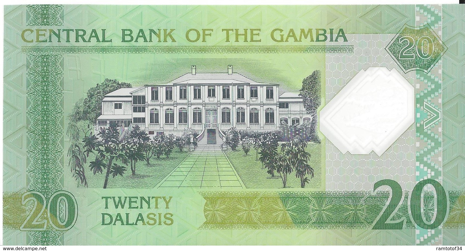GAMBIE - 20 Dalasis 2014 - UNC - Gambia