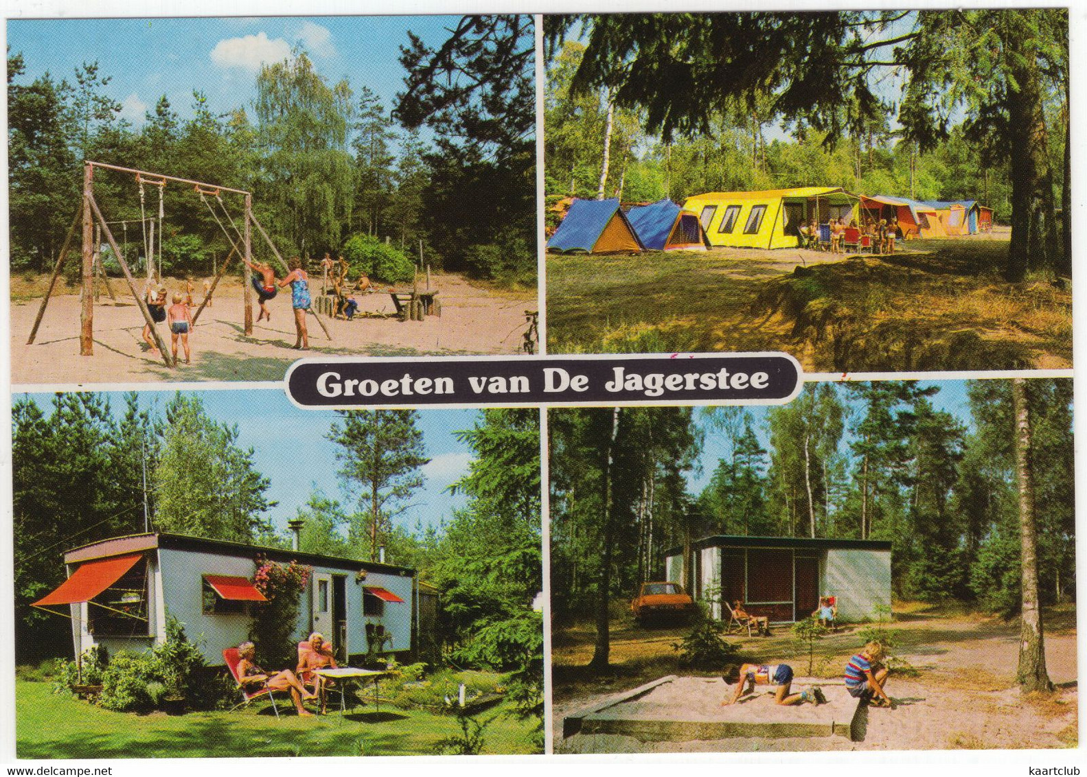 Epe - Groeten Van 'De Jagerstee', Officiersweg 86 - (Gelderland, Nederland) - Bungalow-, Tent, Schommel, Camping - Epe