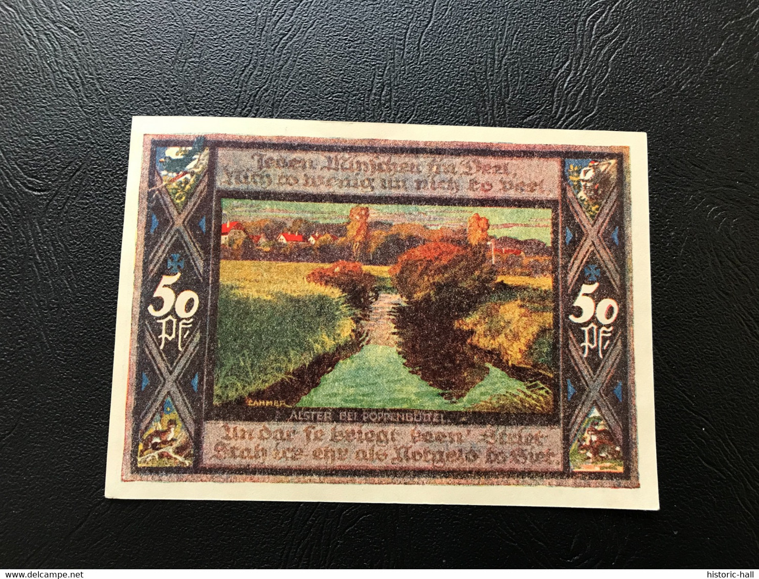 Notgeld - Billet Necéssité Allemagne - 50 Pfennig - Poppenbüttel  - 31 Decembre  1921 - Ohne Zuordnung