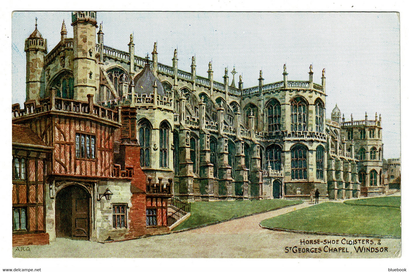 Ref 1512 - J. Salmon ARQ A.R.Q. Quinton Postcard - St Georges Chapel Windsor Castle - Berkshire - Windsor Castle