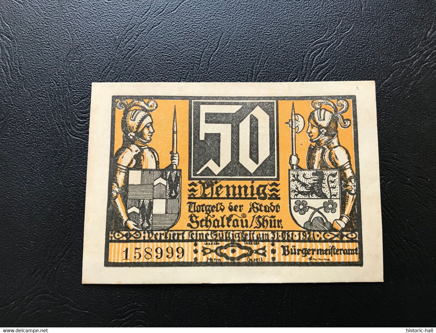 Notgeld - Billet Necéssité Allemagne - 50 Pfennig - Schalkau (Chateau Orange) - Unclassified