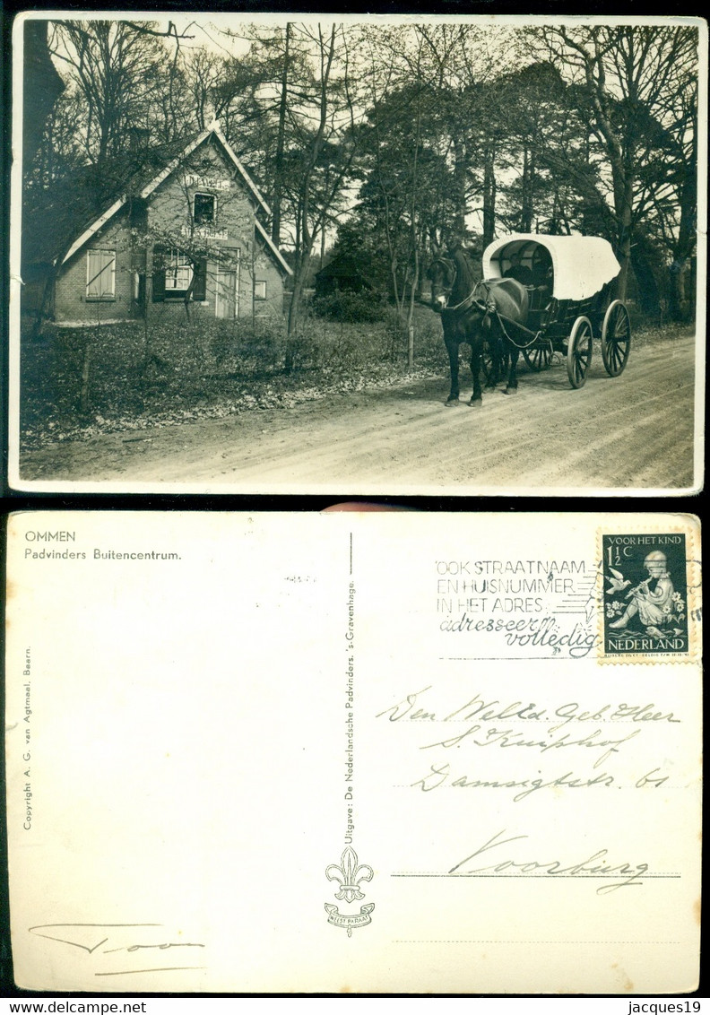 Nederland 1938 Ansichtkaart Ommen Padvinders Buitencentrum (Scouting) - Ommen