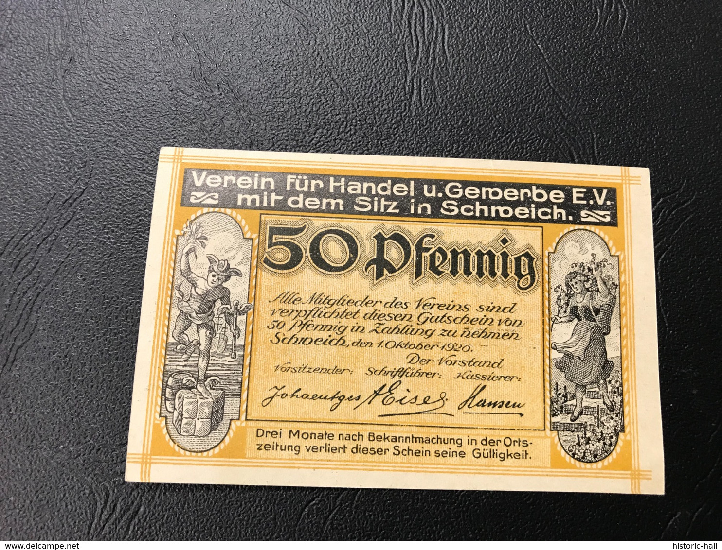 Notgeld - Billet Necéssité Allemagne - 50 Pfennig - Sitz In Schroeich (Pont Moselle) 1 Octobre 1921 - Ohne Zuordnung