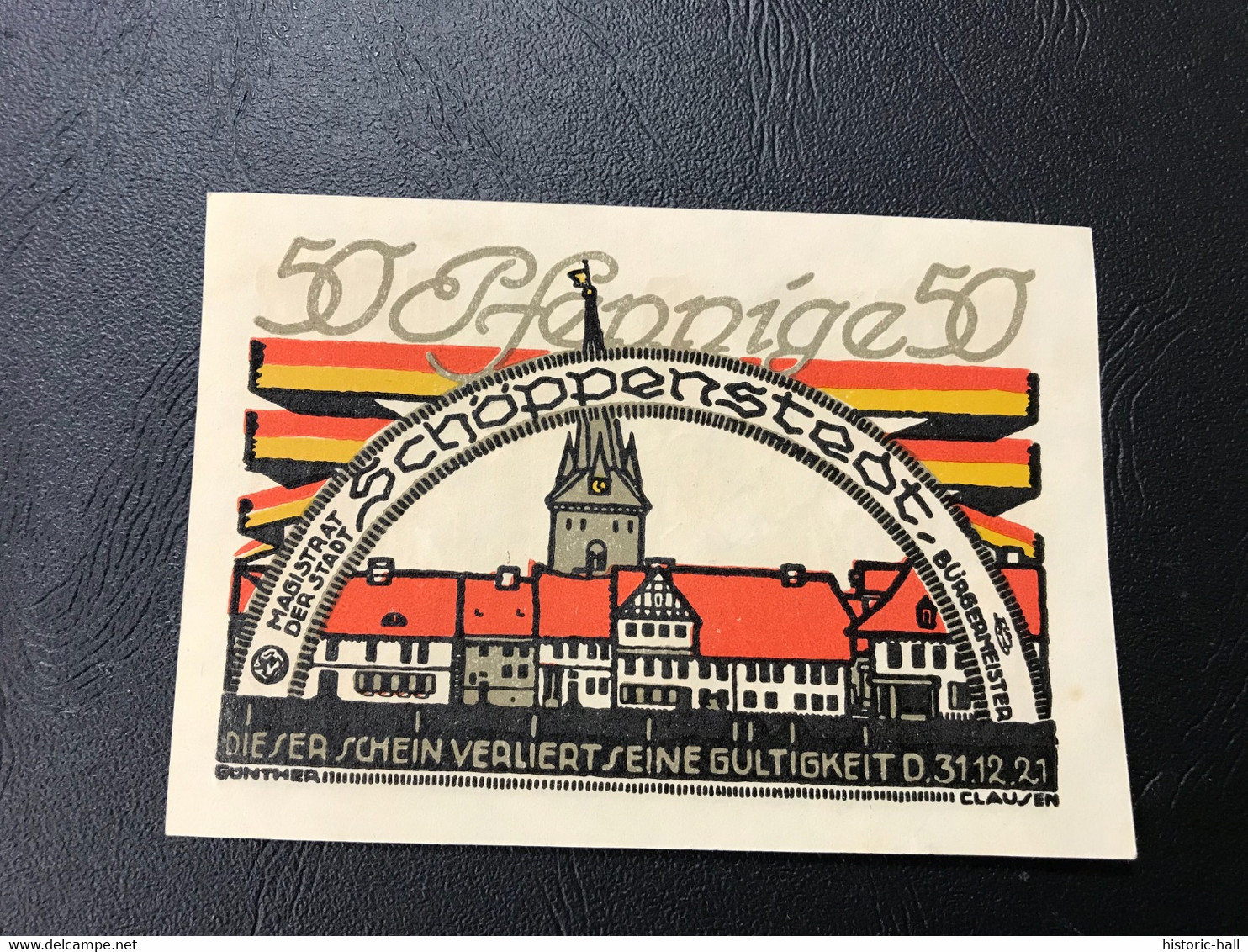 Notgeld - Billet Necéssité Allemagne - 50 Pfennig - Schöppenstedt - 31 Decembre 1921 - Ohne Zuordnung