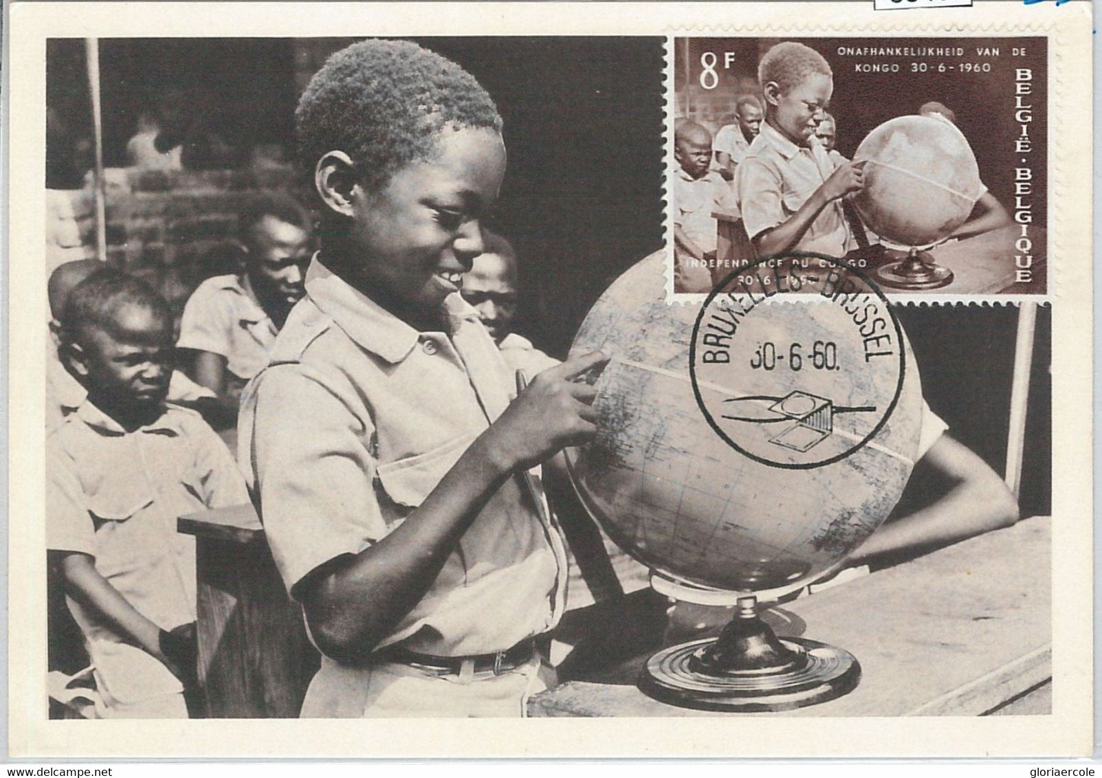 63401 -  BELGIUM - POSTAL HISTORY: MAXIMUM CARD 1960 -  INDEPENDENCE Of CONGO - 1951-1960