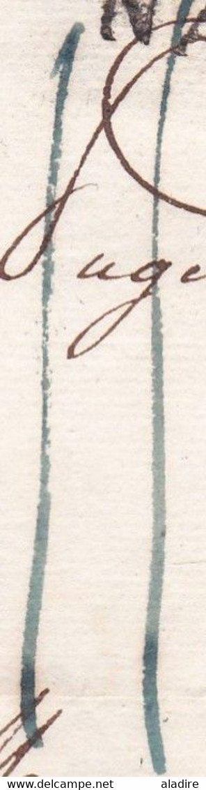 1823 - Marque Postale 42 NANTES (35 X 12mm) Sur Enveloppe Pliée Vers MARSEILLE - Taxe 11 - Lagarde Aîné - 1801-1848: Précurseurs XIX