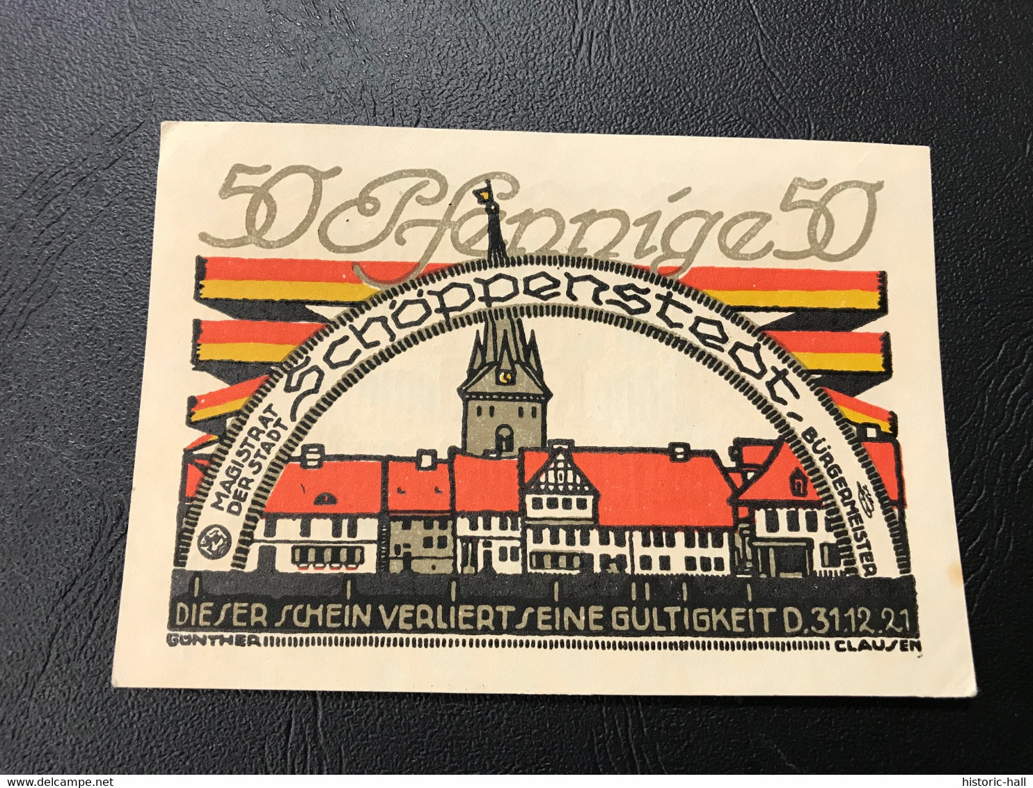 Notgeld - Billet Necéssité Allemagne - 50 Pfennig - Schöppenstedt - 31 Decembre 1921 - Ohne Zuordnung