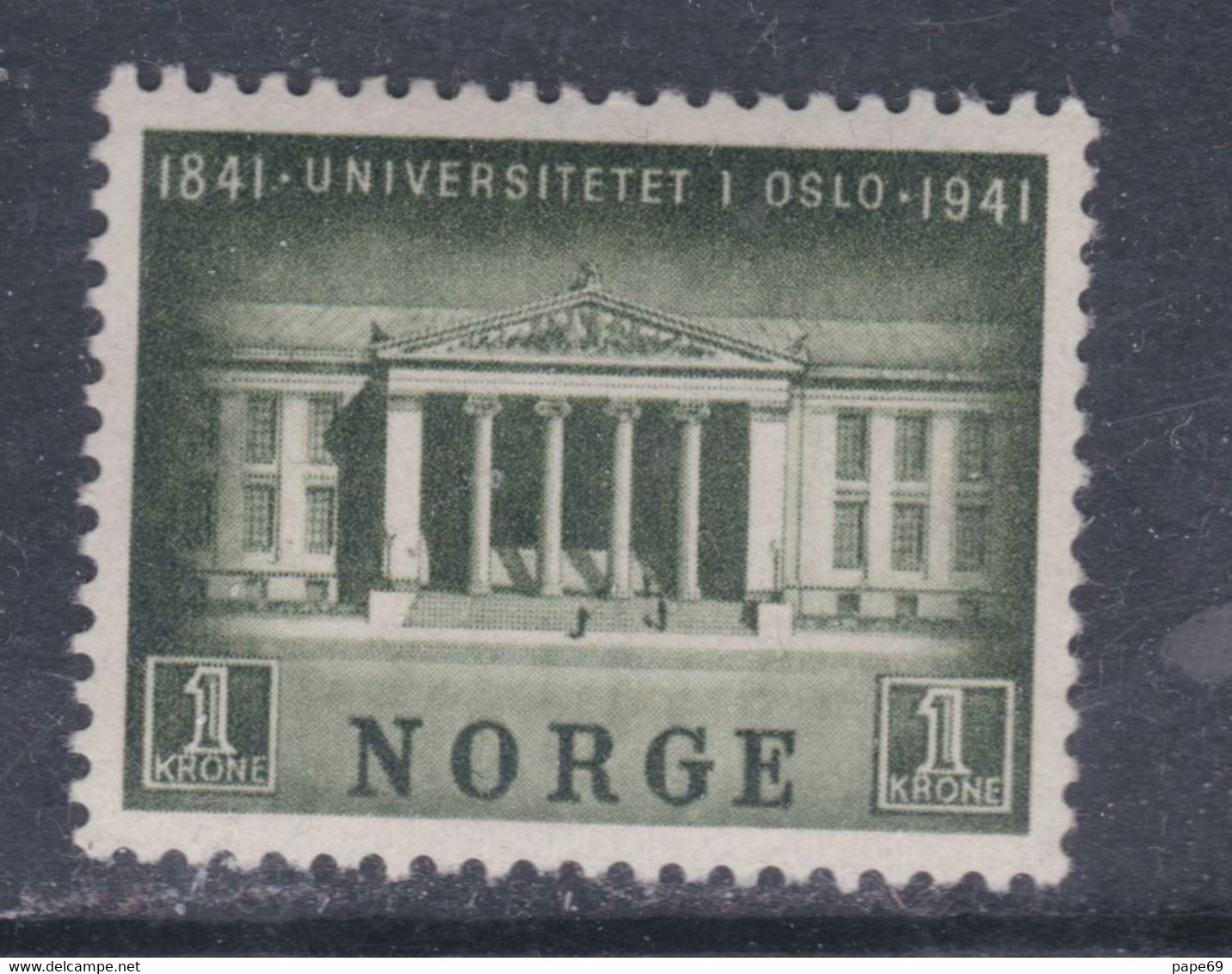 Norvège N° 219  X Centenaire De L'université D'Oslo, Trace De Charnière Sinon TB - Usati