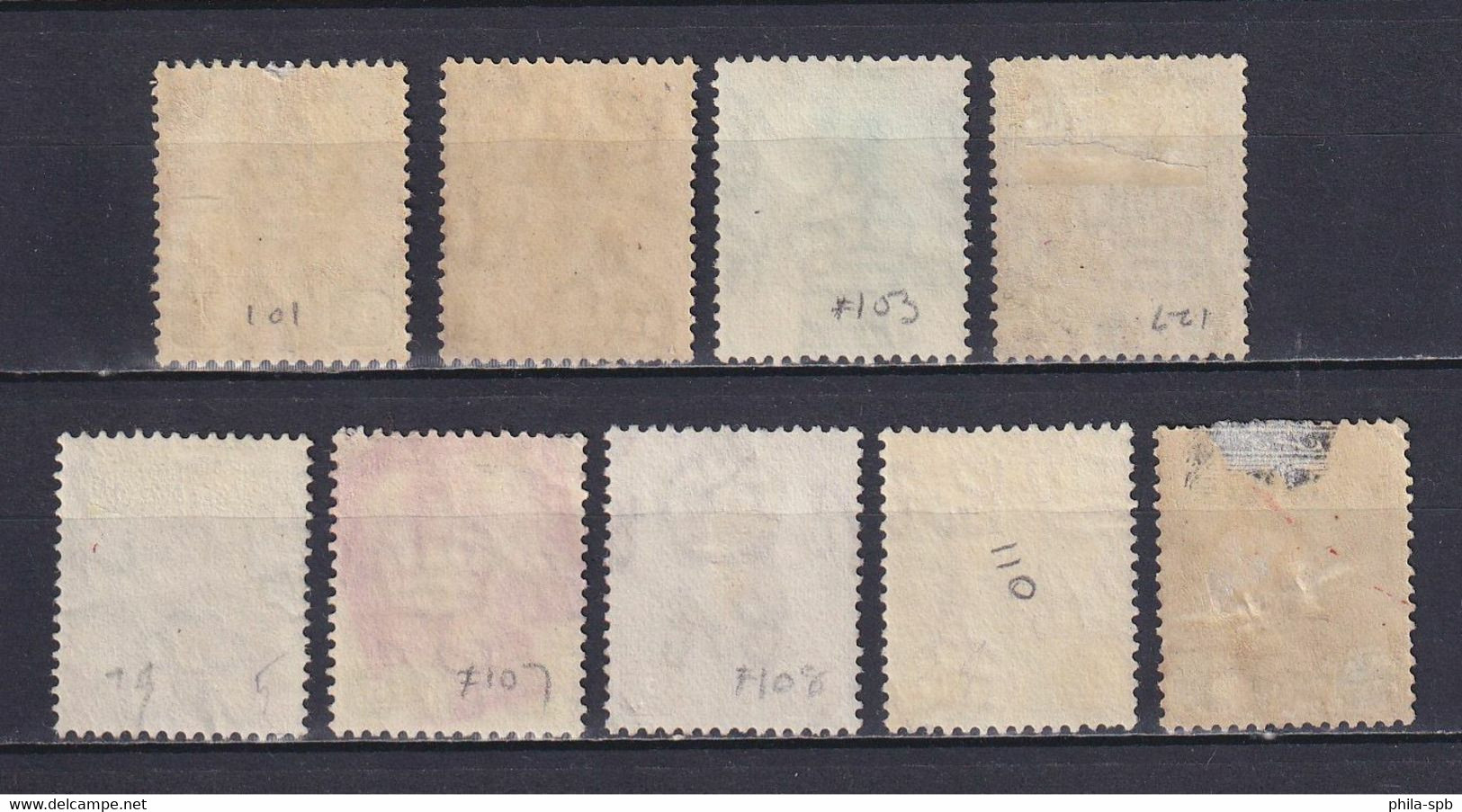 MALAYA JOHORE 1922/41, SG# 103-112, Part Set, Sultan Ibrahim, Used - Johore