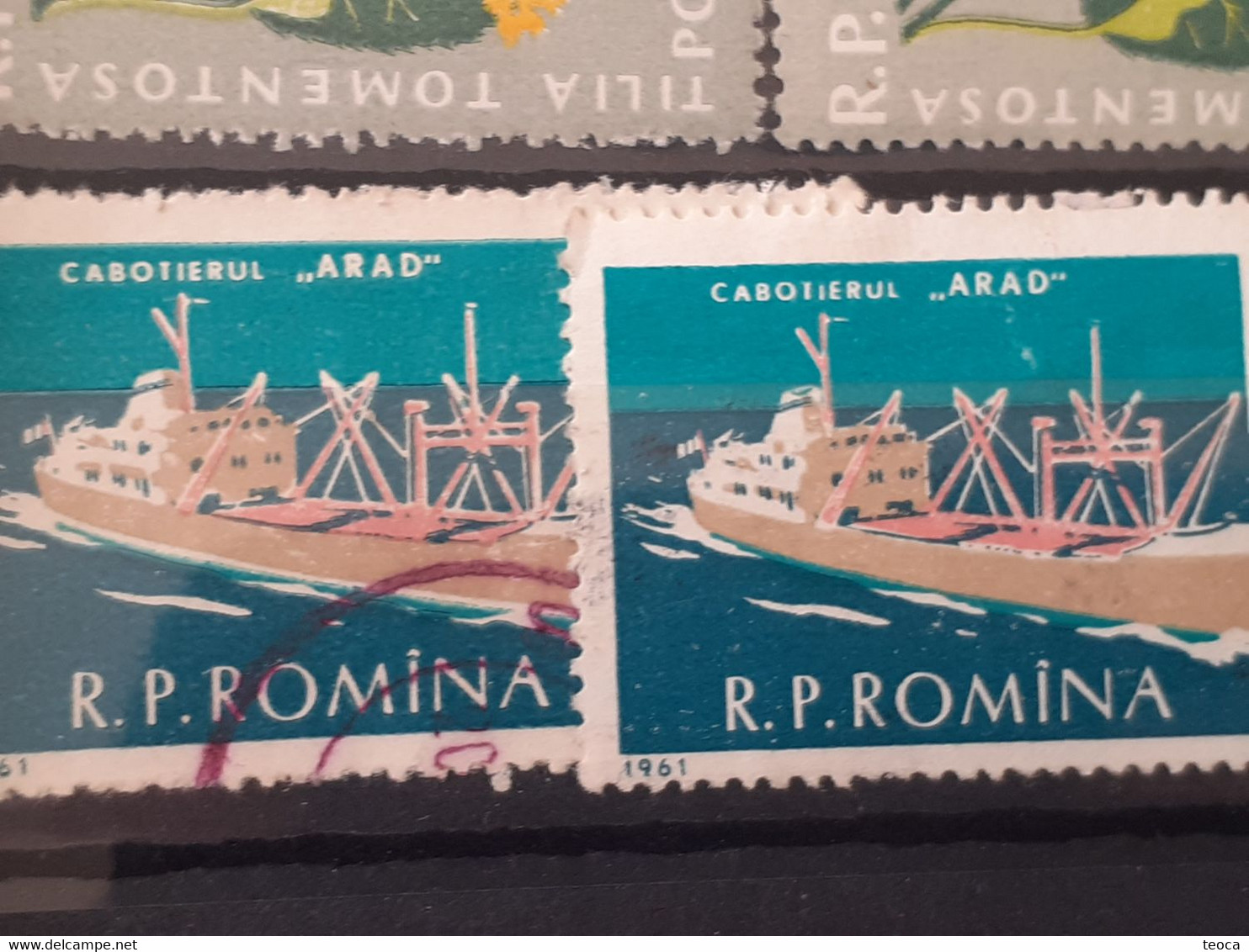 stamps errors Romania lot 7 stamps  printed with errors  see images used