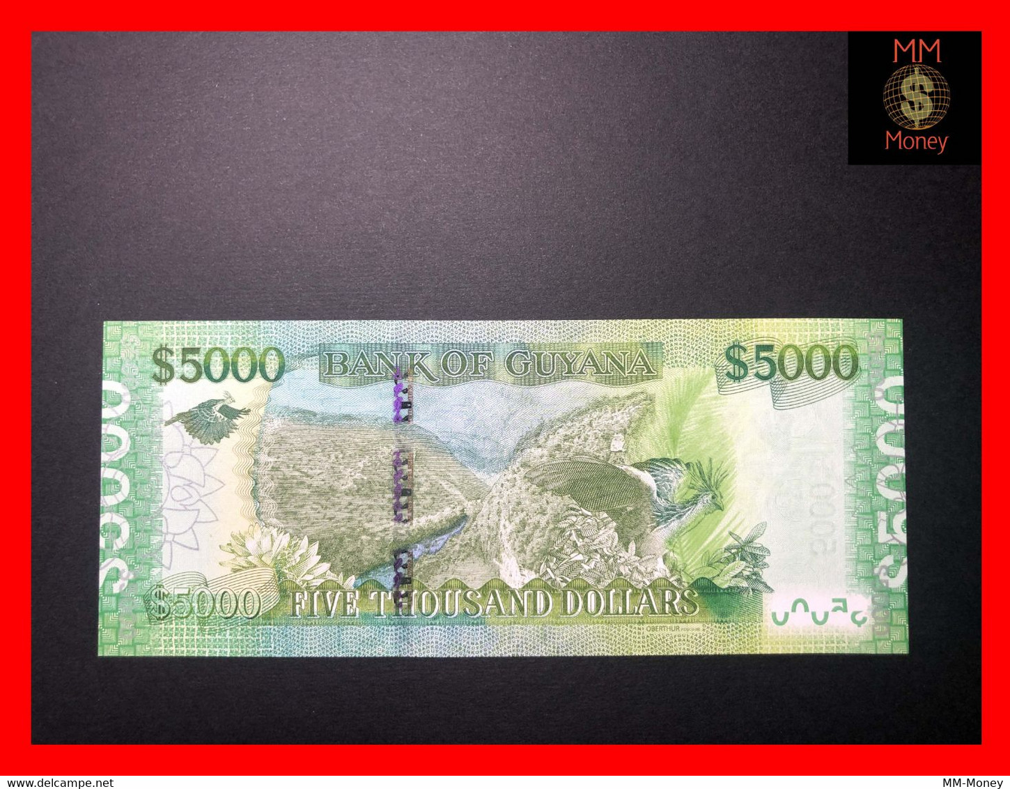 GUYANA  5.000  5000  $  2011   P. 40  "sig.  Williams - Singh"      UNC - Guyana