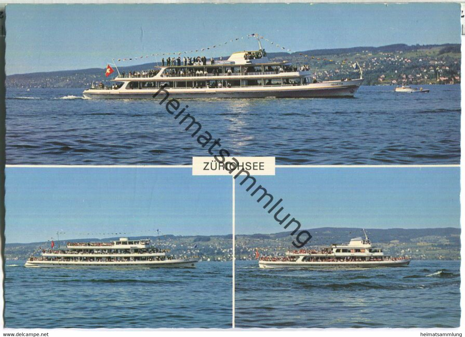 Zürichsee - Motorschiffe Helvetia Linth Und Limmat - Verlag Rud. Suter AG Oberrieden - Oberrieden