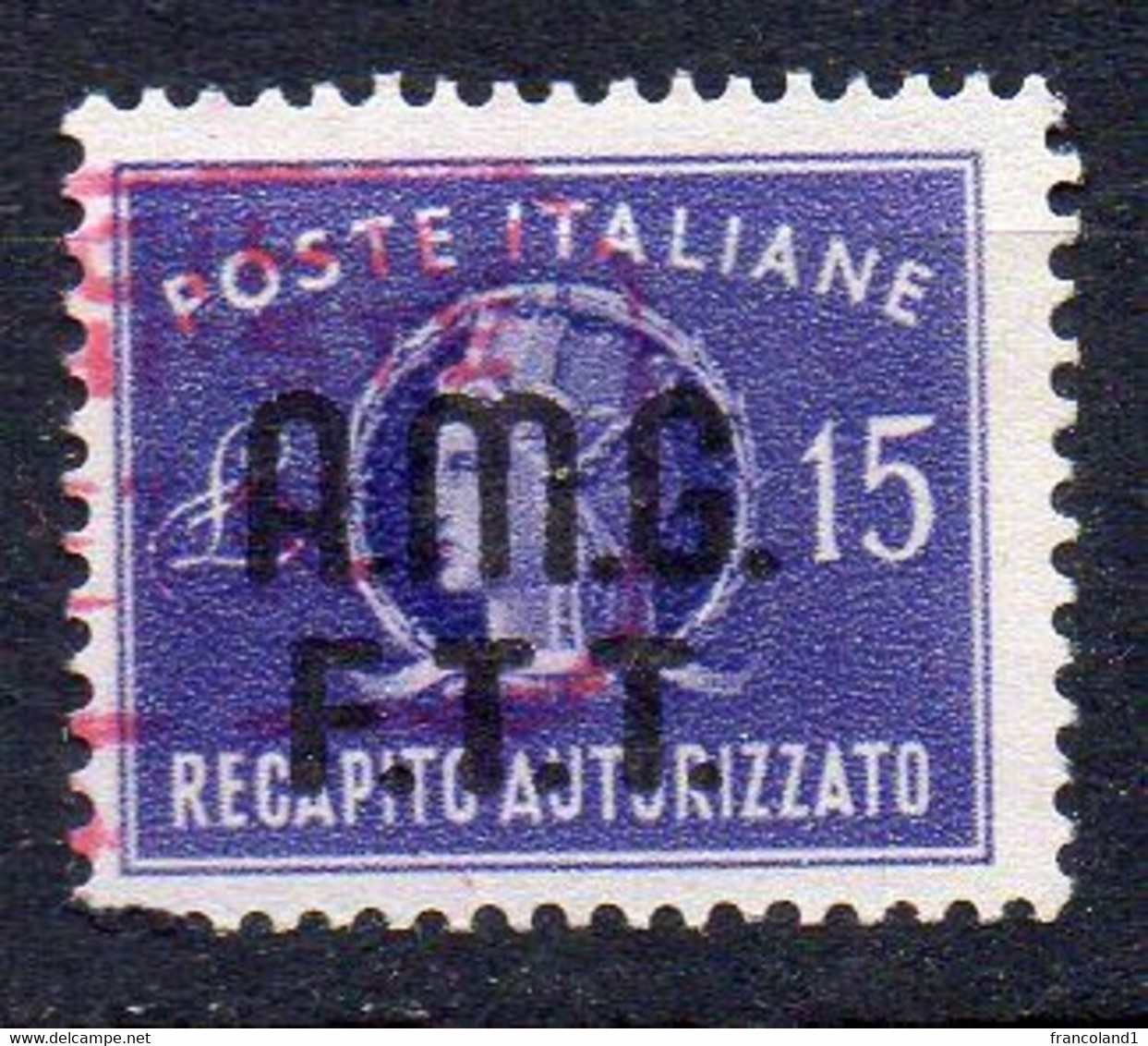 1947-49 Trieste A Recap. Autorizzato  3 Timbrato Used Sassone 55 Euro - Postage Due