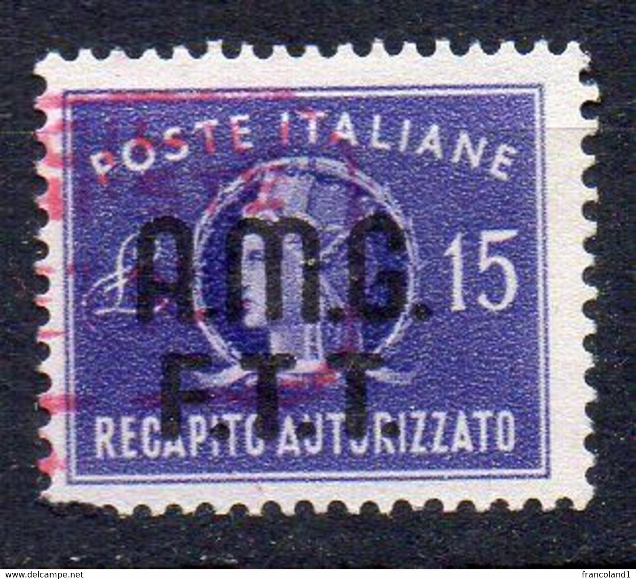 1947-49 Trieste A Recap. Autorizzato  3 Timbrato Used Sassone 55 Euro - Taxe