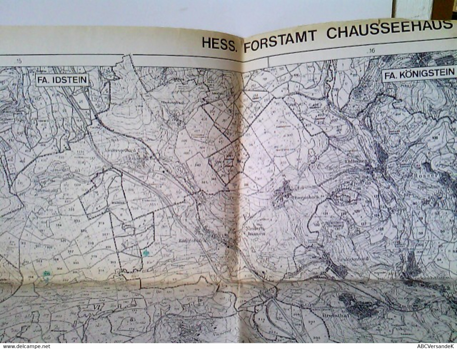 Forstübersichtskarte (Nr. 117) Des Hessischen Forstamts Chausseehaus. Maßstab 1 : 25000. Ausgabe 1984 - Hesse