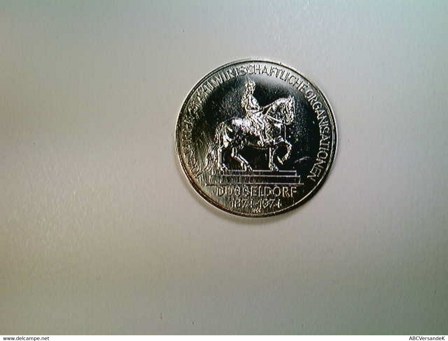 Medaille 100 Jahre Stahlwirtschaft 1874-1974, Düsseldorf/München, 1974, Silber 1000 - Numismatik