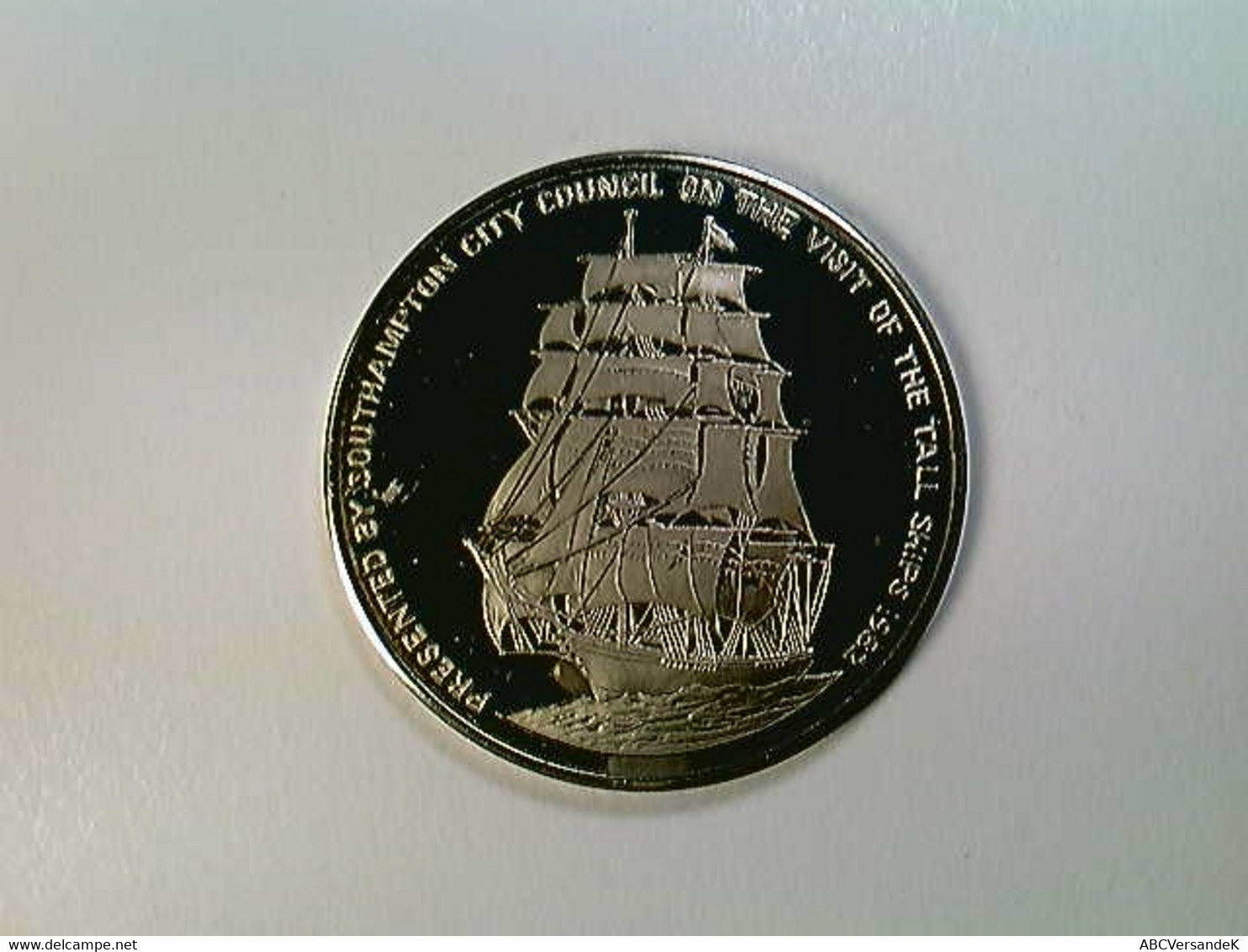 Medaille City Of Southampton, Visit Of The Tall Ships 1982, 45 Mm, Wohl Silber, SELTEN! - Numismática