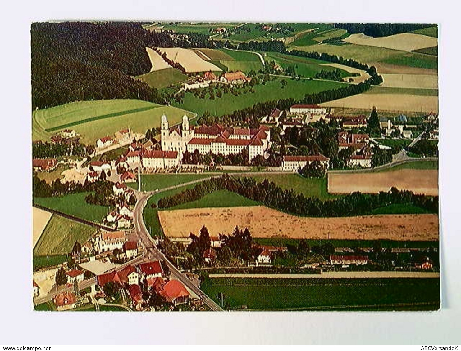 St. Urban, LU, Luftbild, AK, Gelaufen 1982 - Laufen-Uhwiesen 