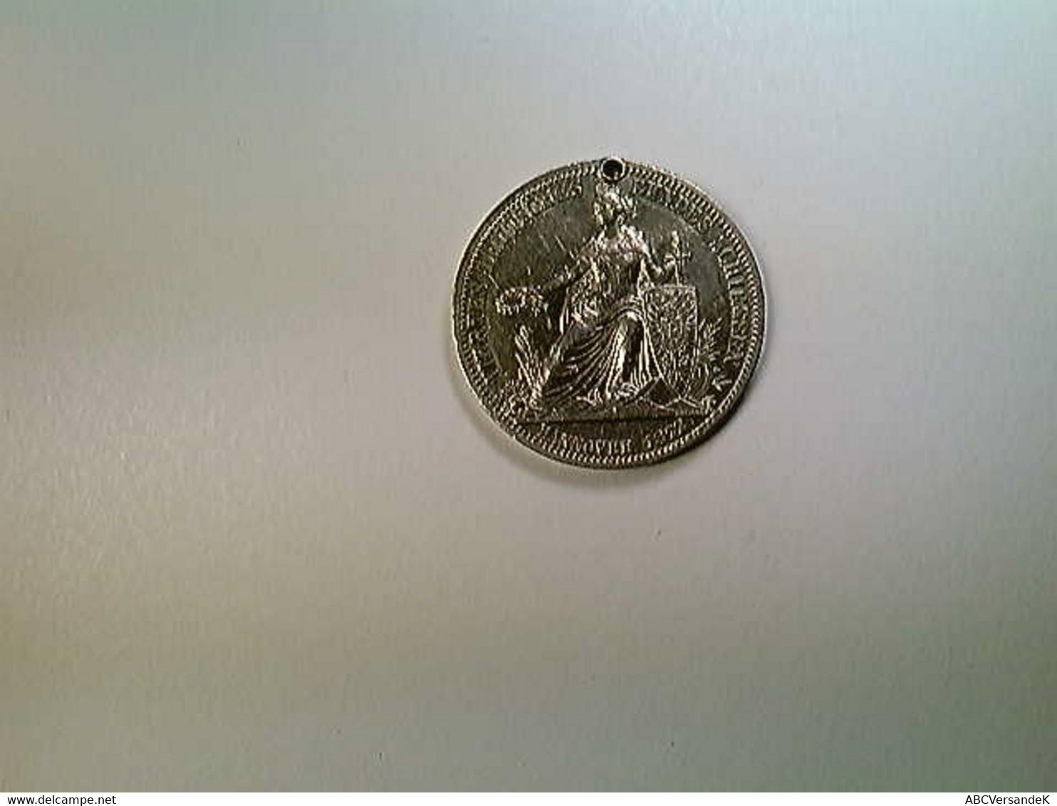Medaille, Residenzstadt Hannover, 4. Dt. Bundesschiessen 1872, Silber - Numismatik